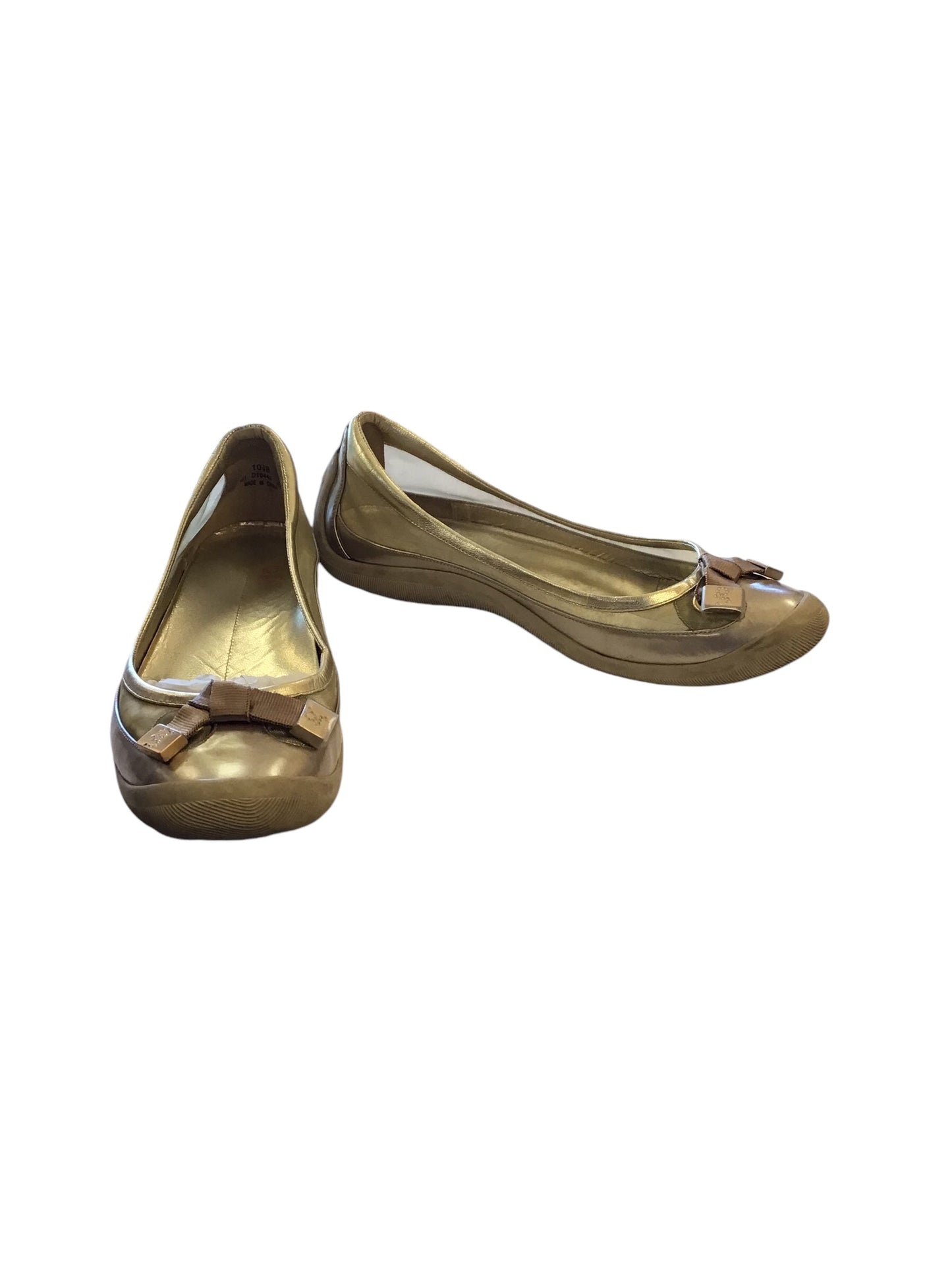 Shoes Flats By Cole-haan In Gold, Size: 10.5