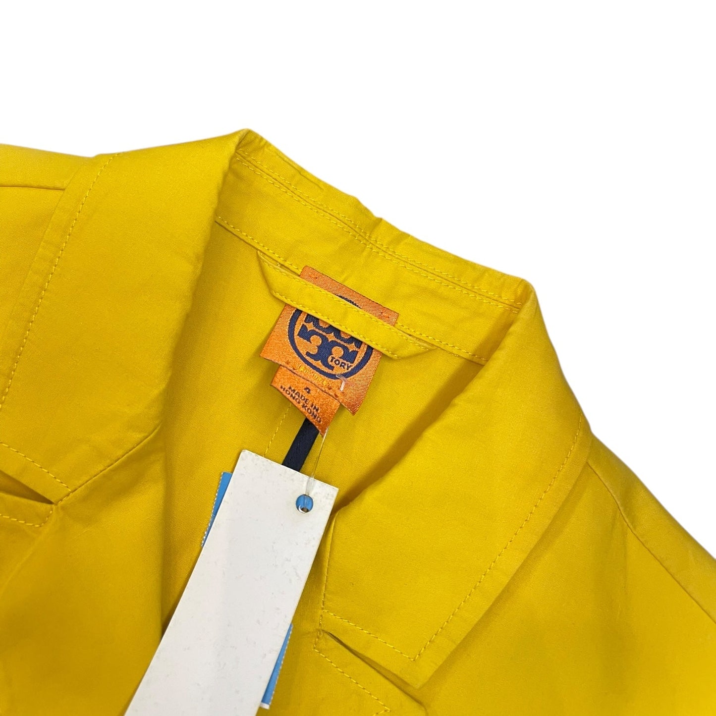 Coat Parka By Tory Burch In Yellow, Size: 4