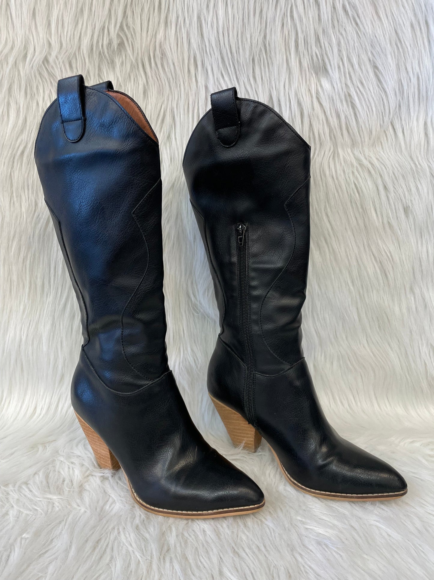 Boots Western By mi.im  In Black, Size: 6