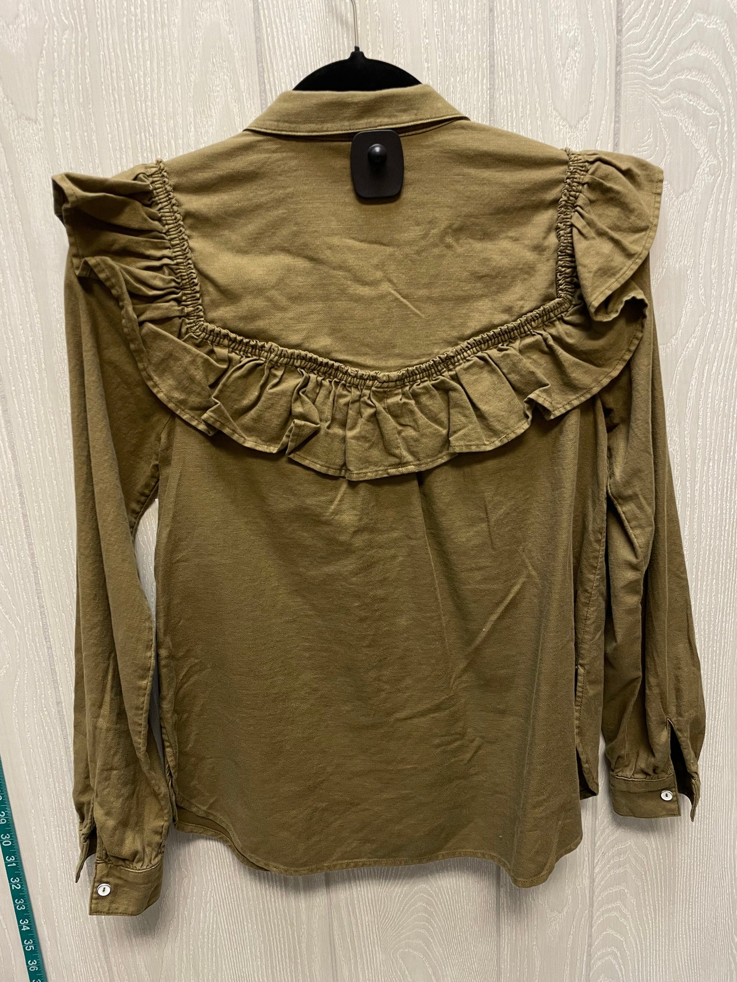 Top Long Sleeve By Pilcro In Green, Size: Xs