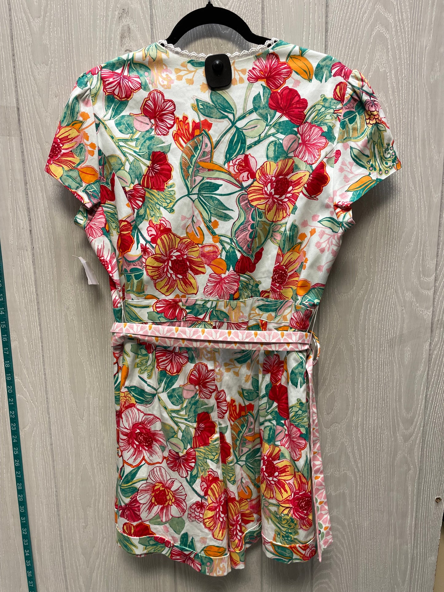 Romper By Adrianna Papell In Floral Print, Size: Xl