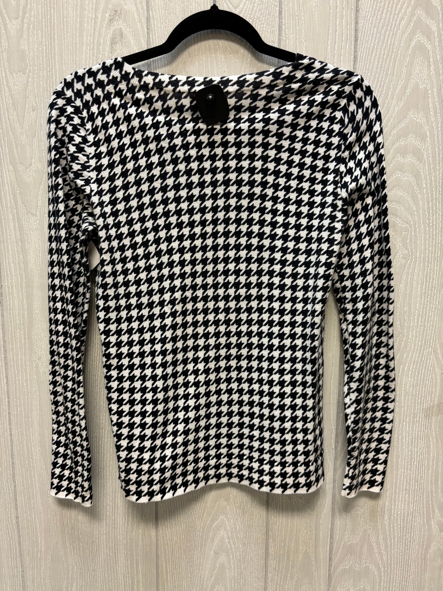 Sweater By J. Crew In Black & White, Size: Xs