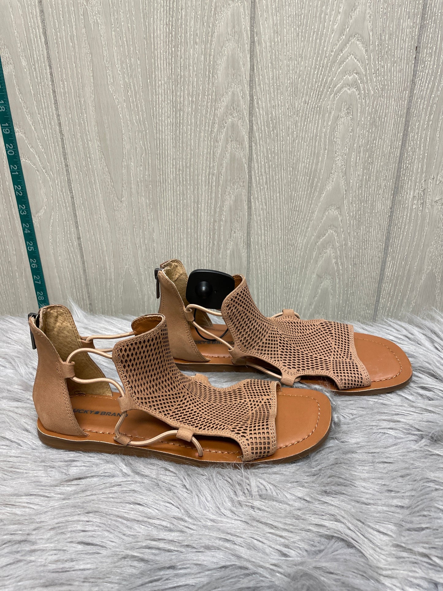 Sandals Flats By Lucky Brand In Brown, Size: 8