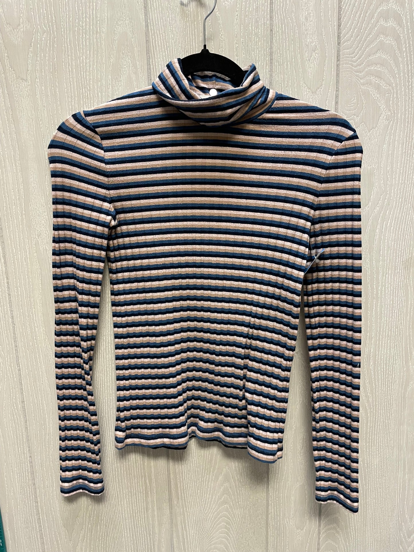 Top Long Sleeve By Madewell In Striped Pattern, Size: Xs