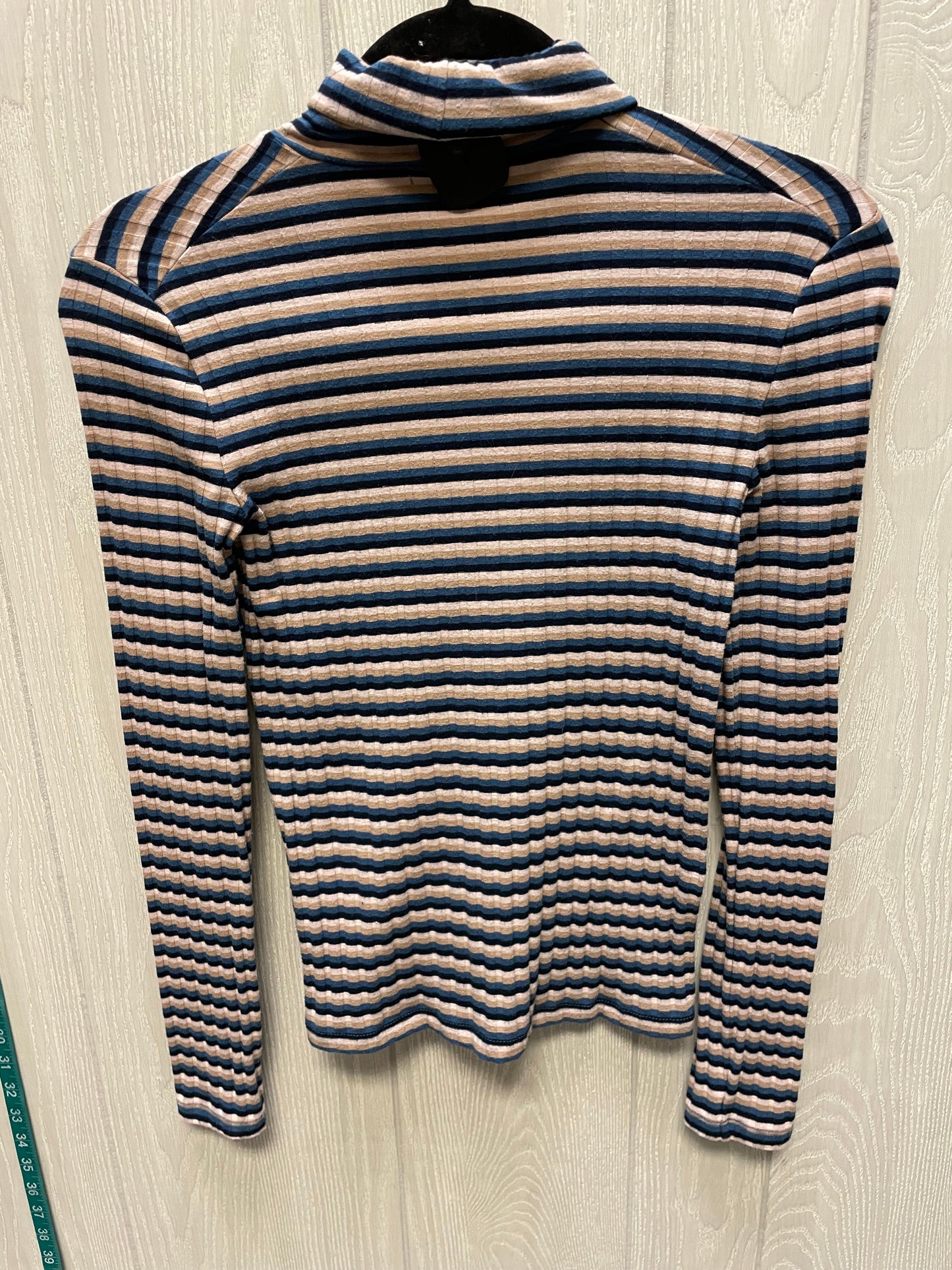 Top Long Sleeve By Madewell In Striped Pattern, Size: Xs