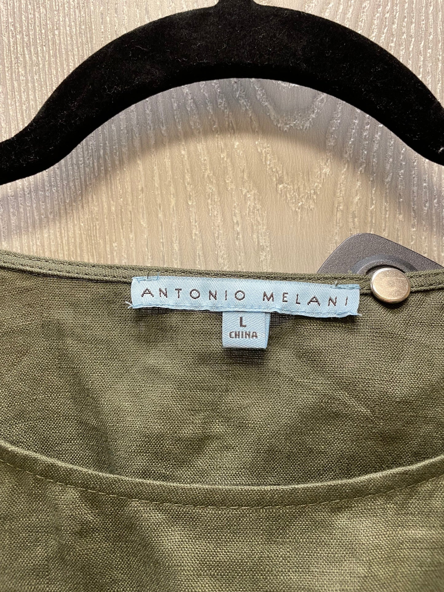 Top Short Sleeve By Antonio Melani In Green, Size: L