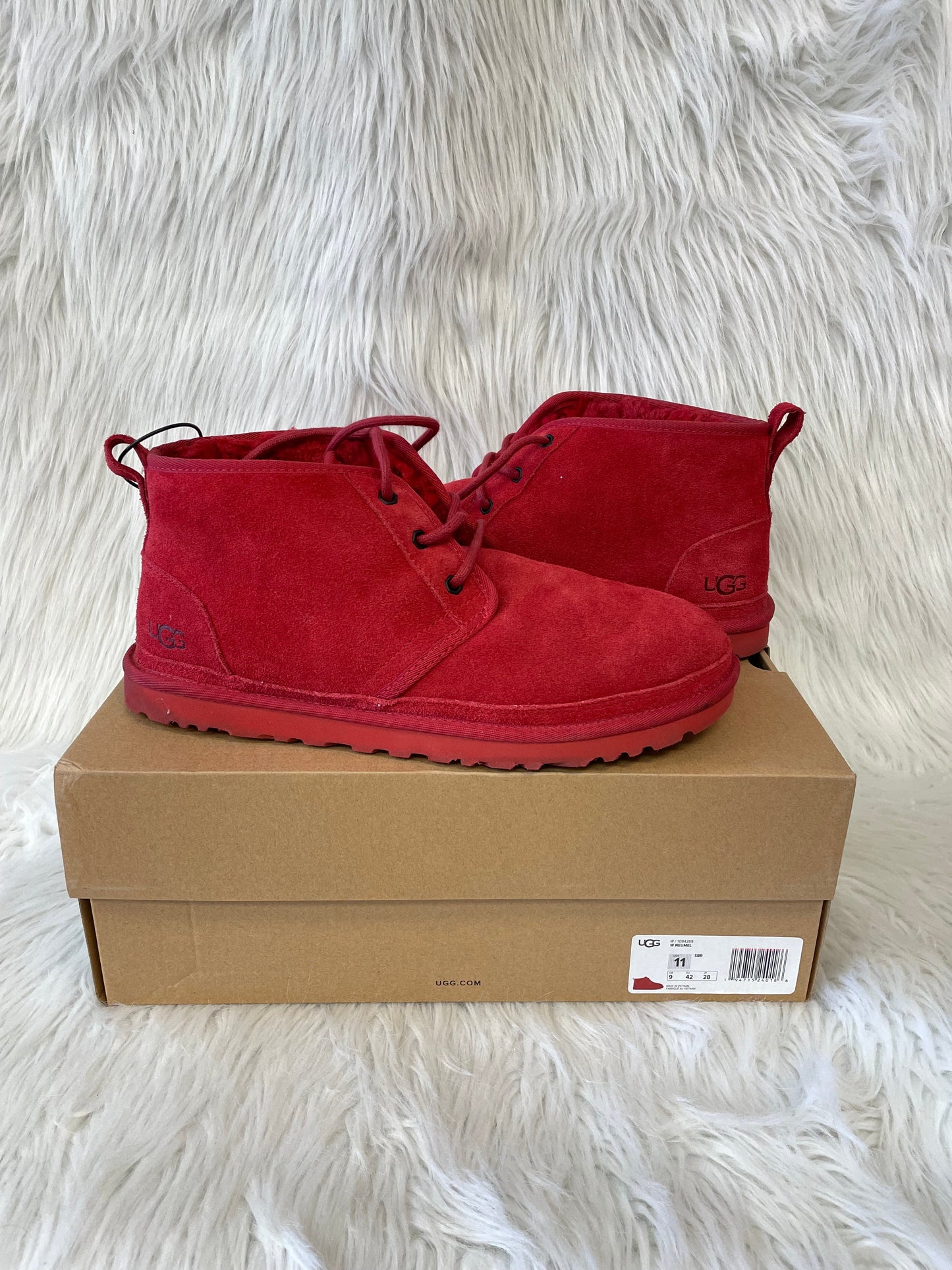 Boots Designer By Ugg In Red, Size: 11