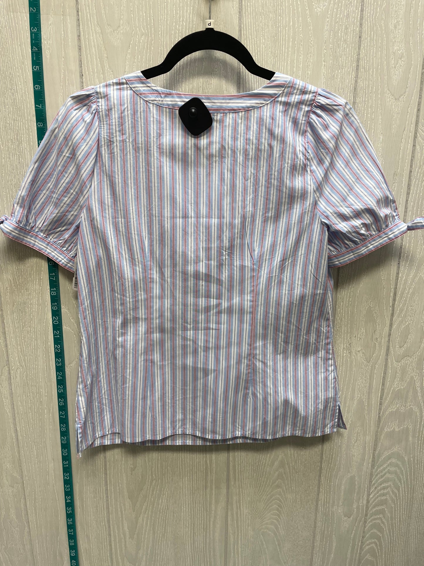 Striped Pattern Blouse Short Sleeve Talbots, Size S