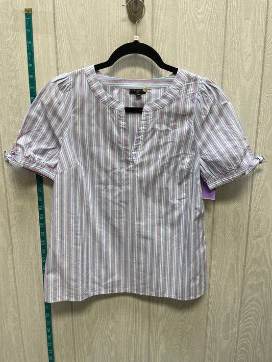 Striped Pattern Blouse Short Sleeve Talbots, Size S