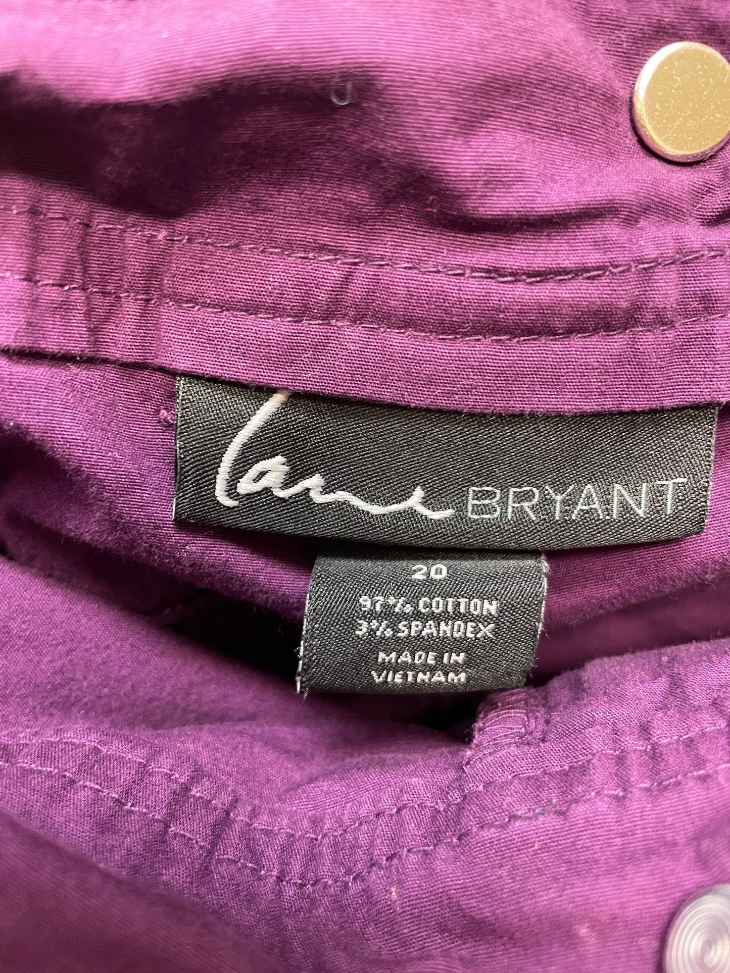 Purple Shorts Lane Bryant, Size 20