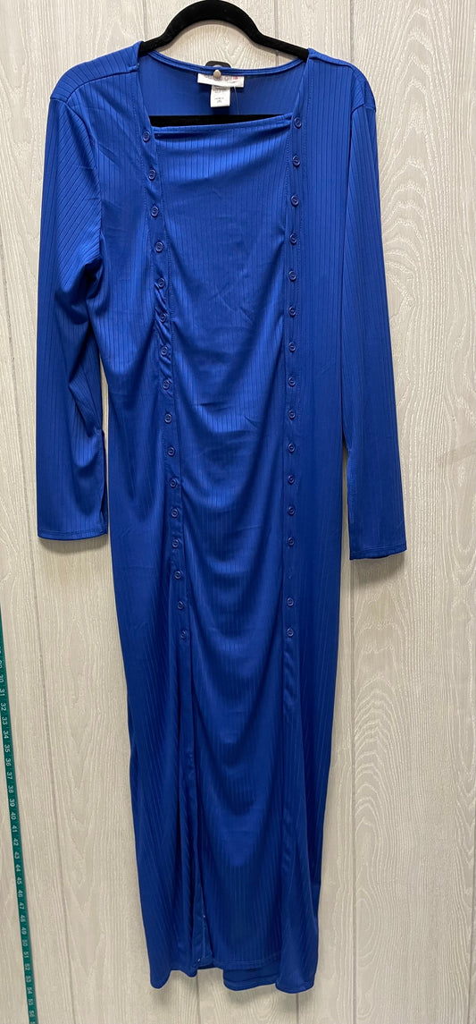 Dress Casual Maxi By Ashley Stewart In Blue, Size: 2x