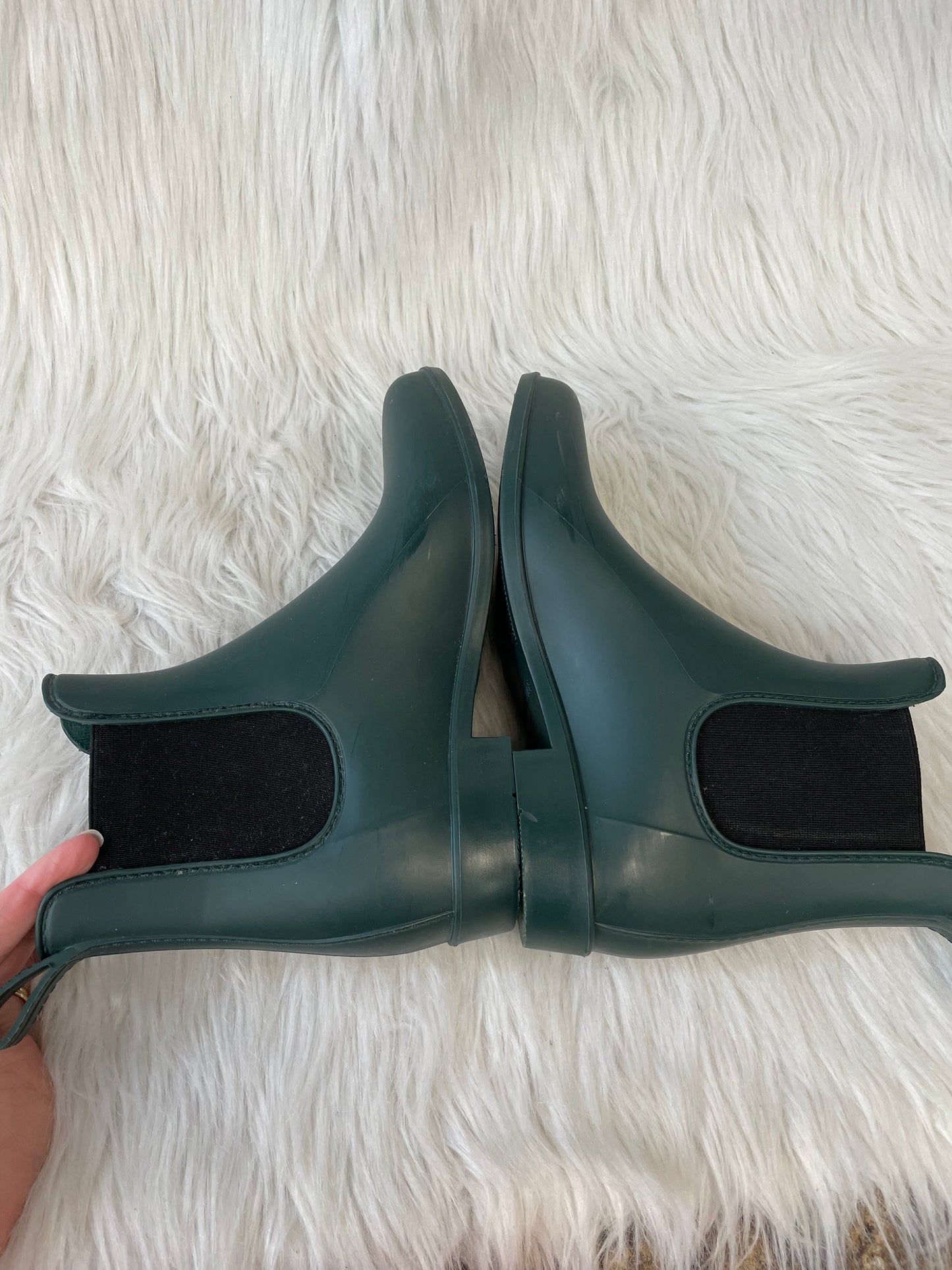 Boots Rain By J. Crew In Green, Size: 6