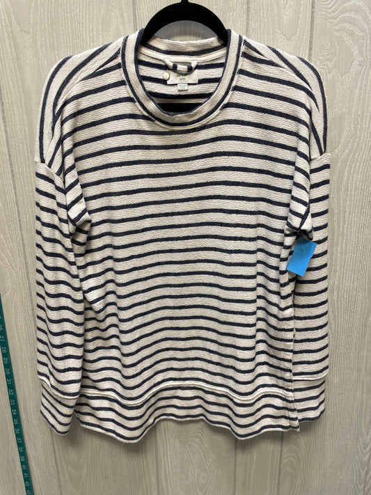 Top Long Sleeve By Aerie In Striped Pattern, Size: Xs