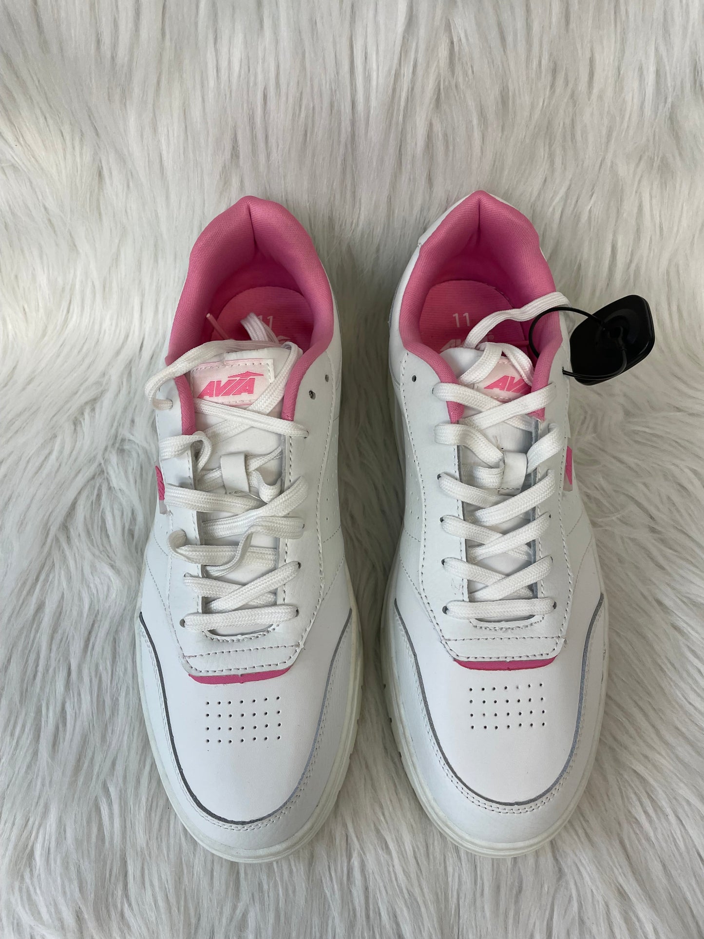 Pink & White Shoes Athletic Avia, Size 11