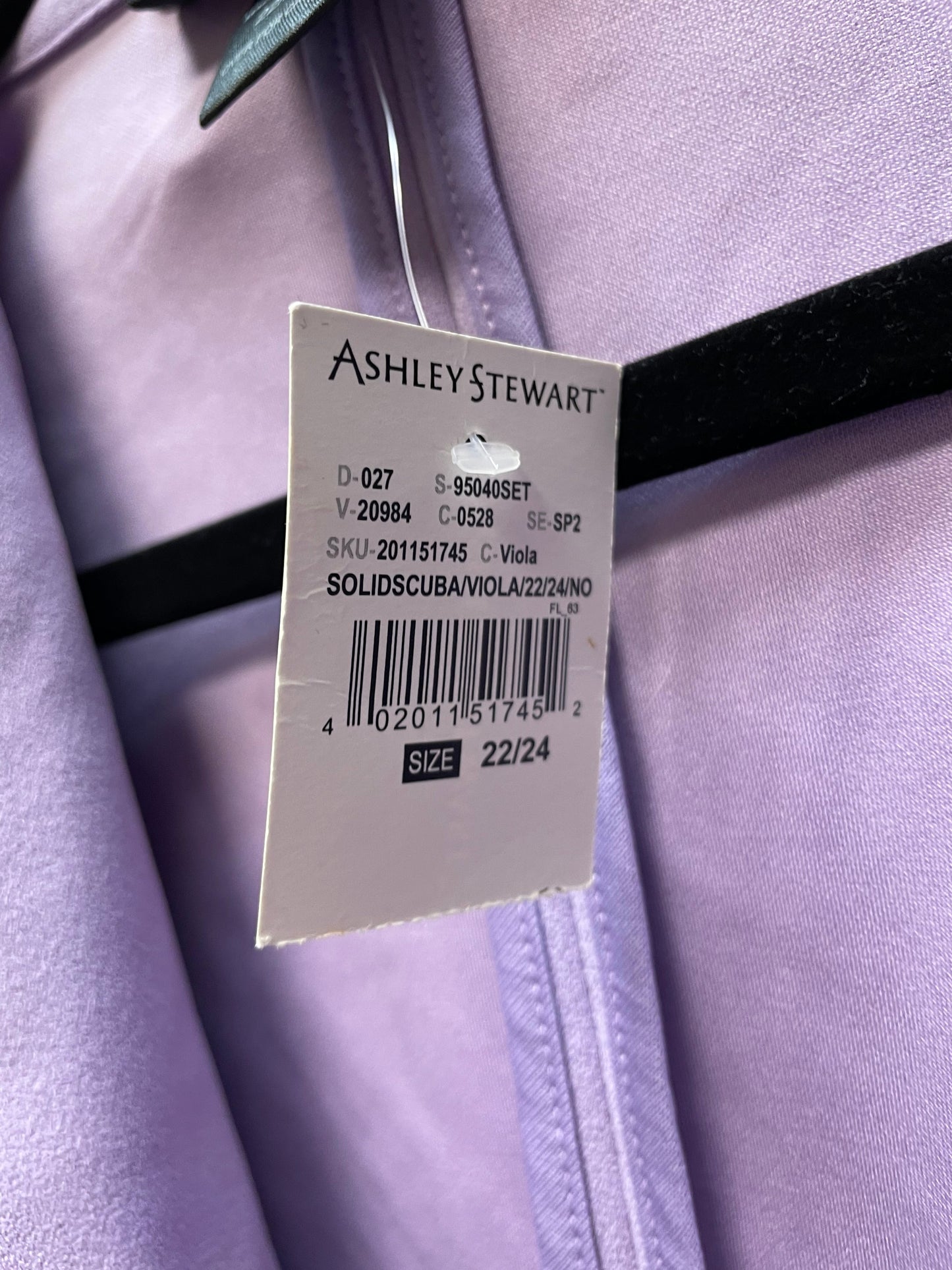 Blazer By Ashley Stewart In Purple, Size: 2x