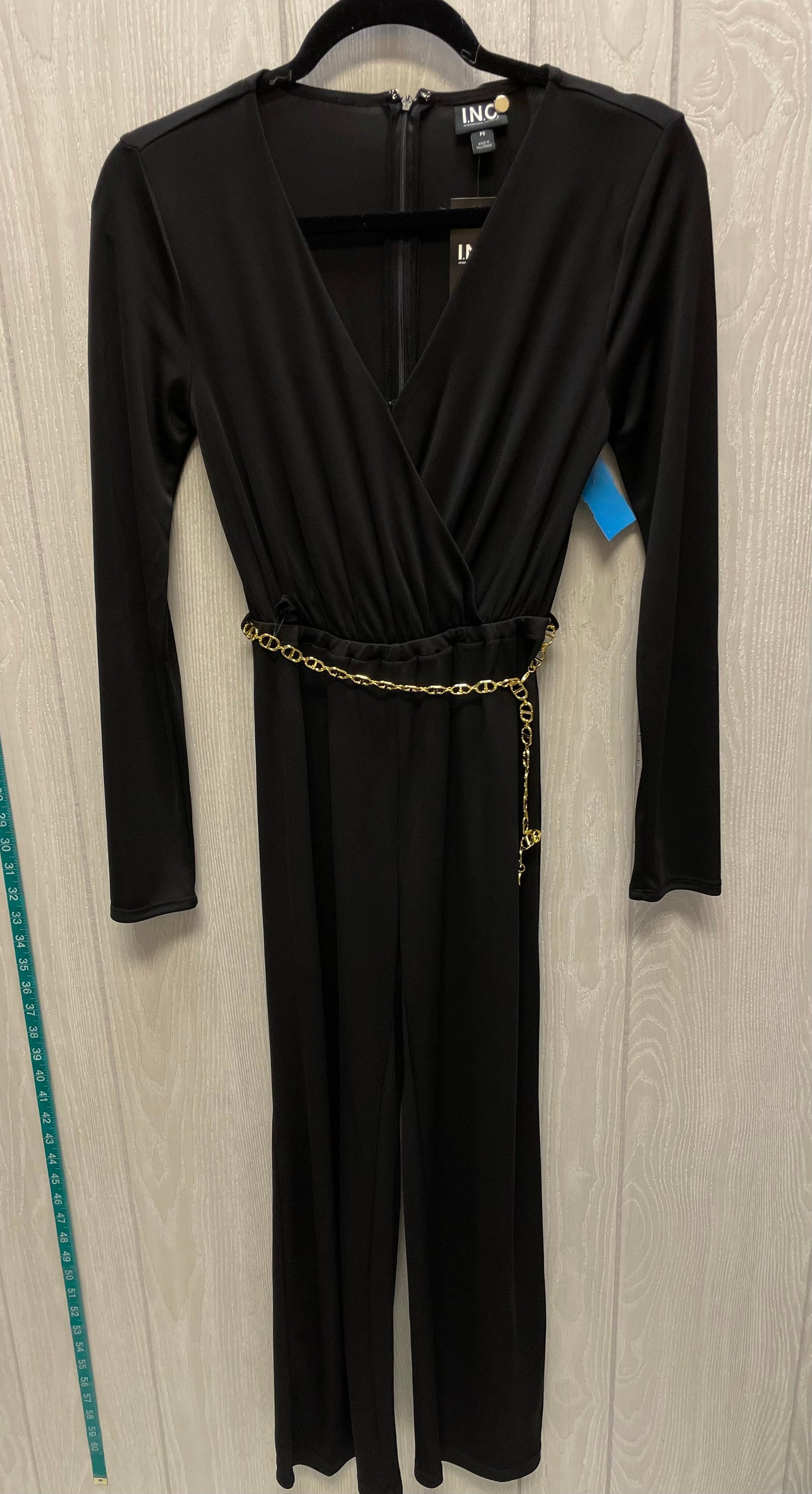 Jumpsuit By Inc In Black & Gold, Size: Small