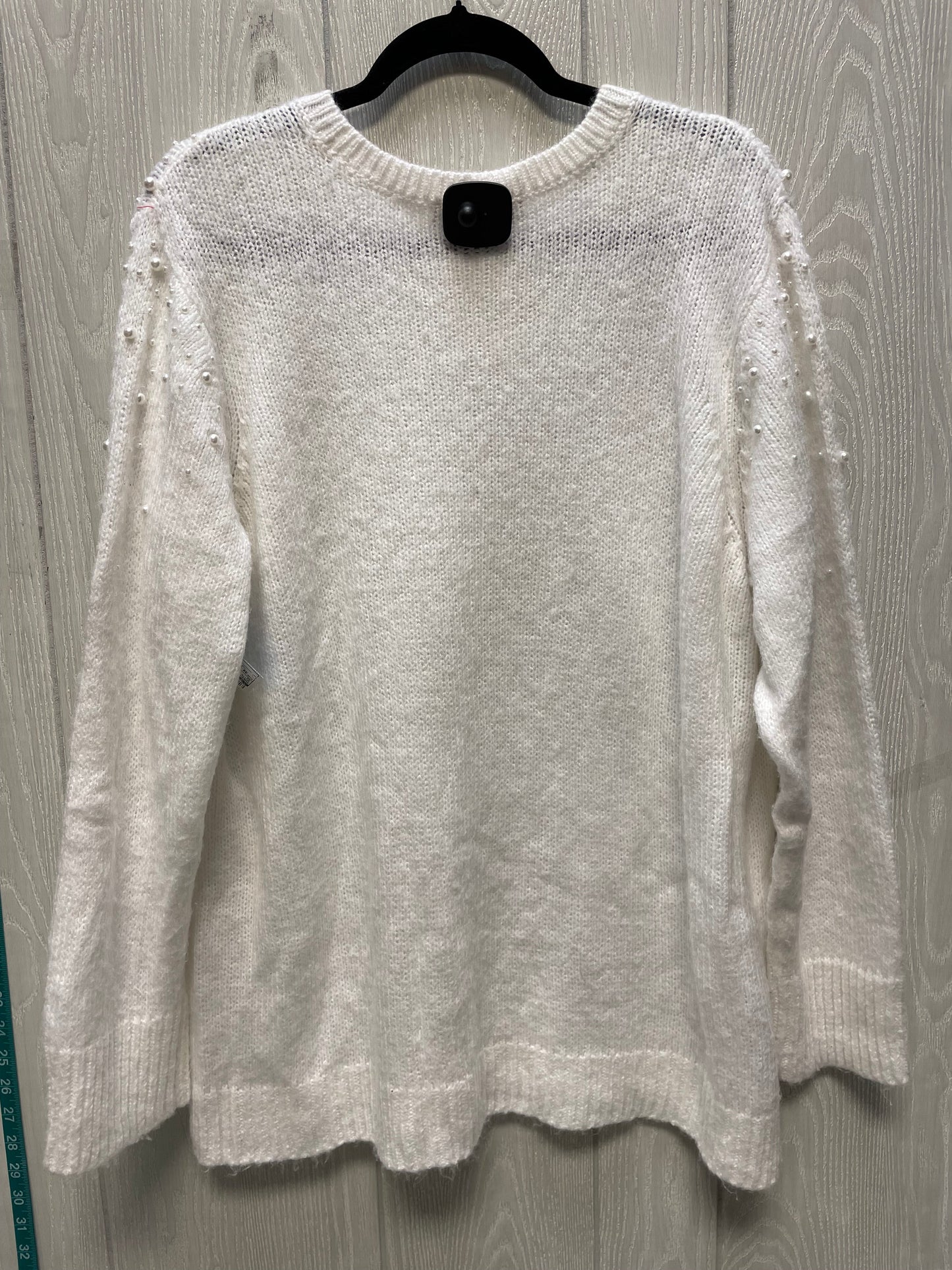 Sweater By Loft In White, Size: 3x