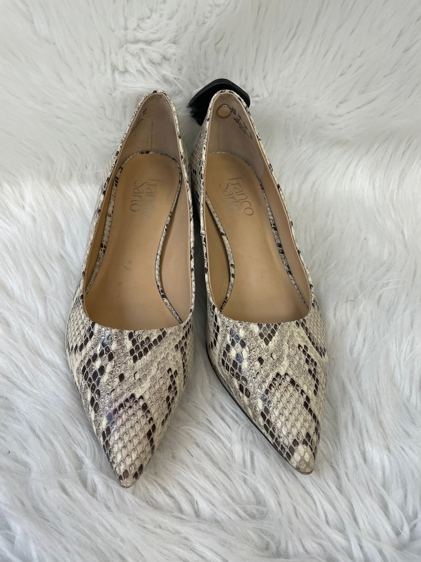 Shoes Heels Block By Franco Sarto In Snakeskin Print, Size: 7