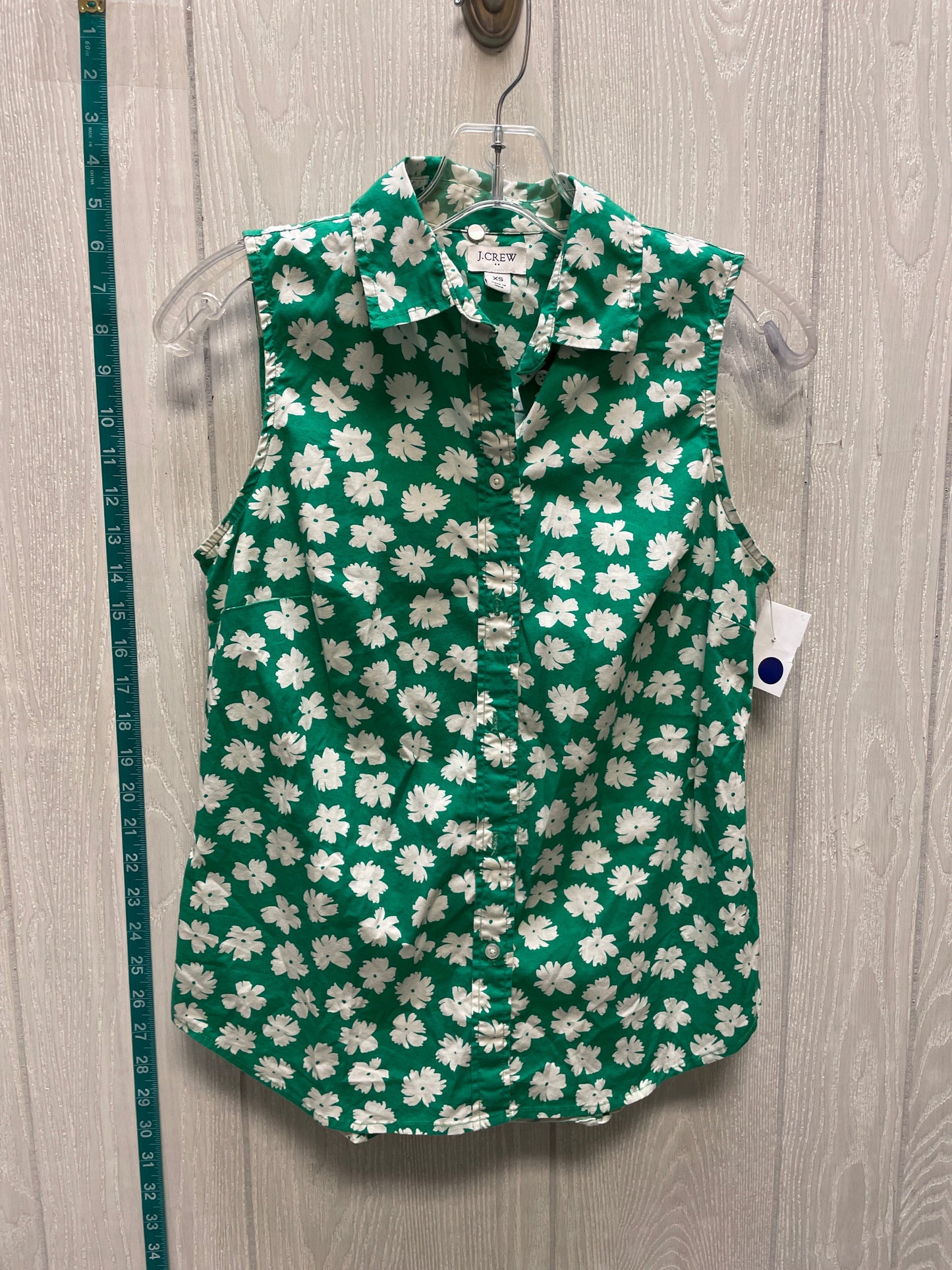 Floral Print Top Sleeveless J. Crew, Size Xs