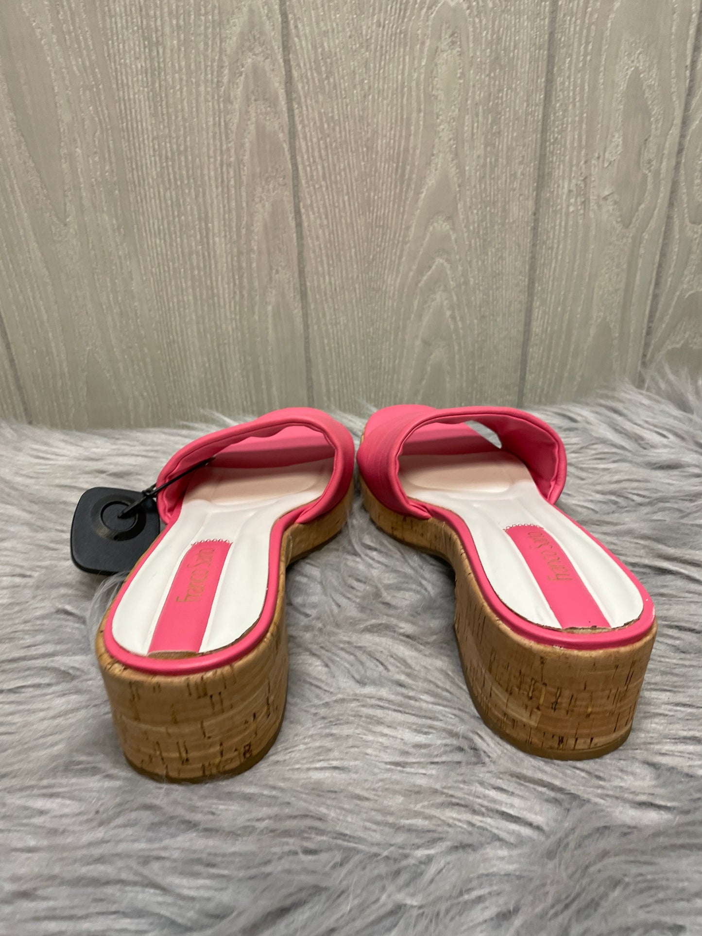 Sandals Heels Block By Franco Sarto In Pink, Size: 9