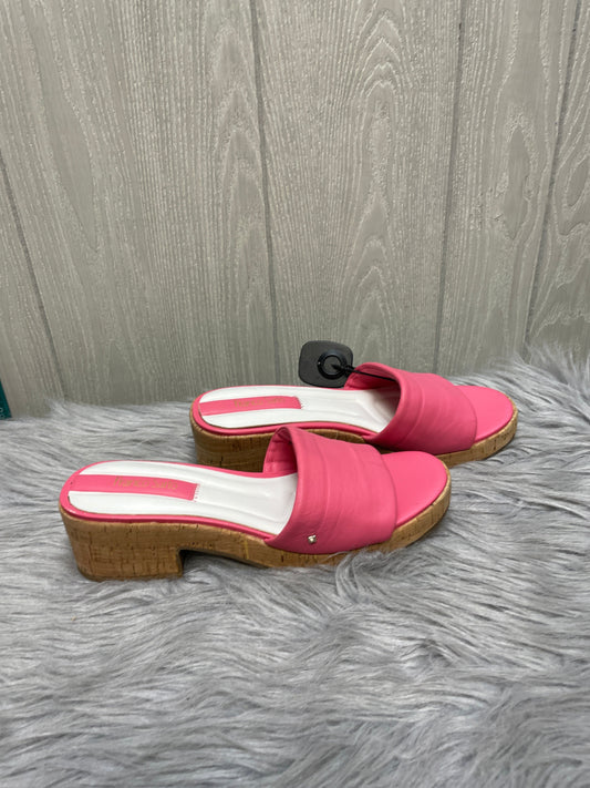 Sandals Heels Block By Franco Sarto In Pink, Size: 9