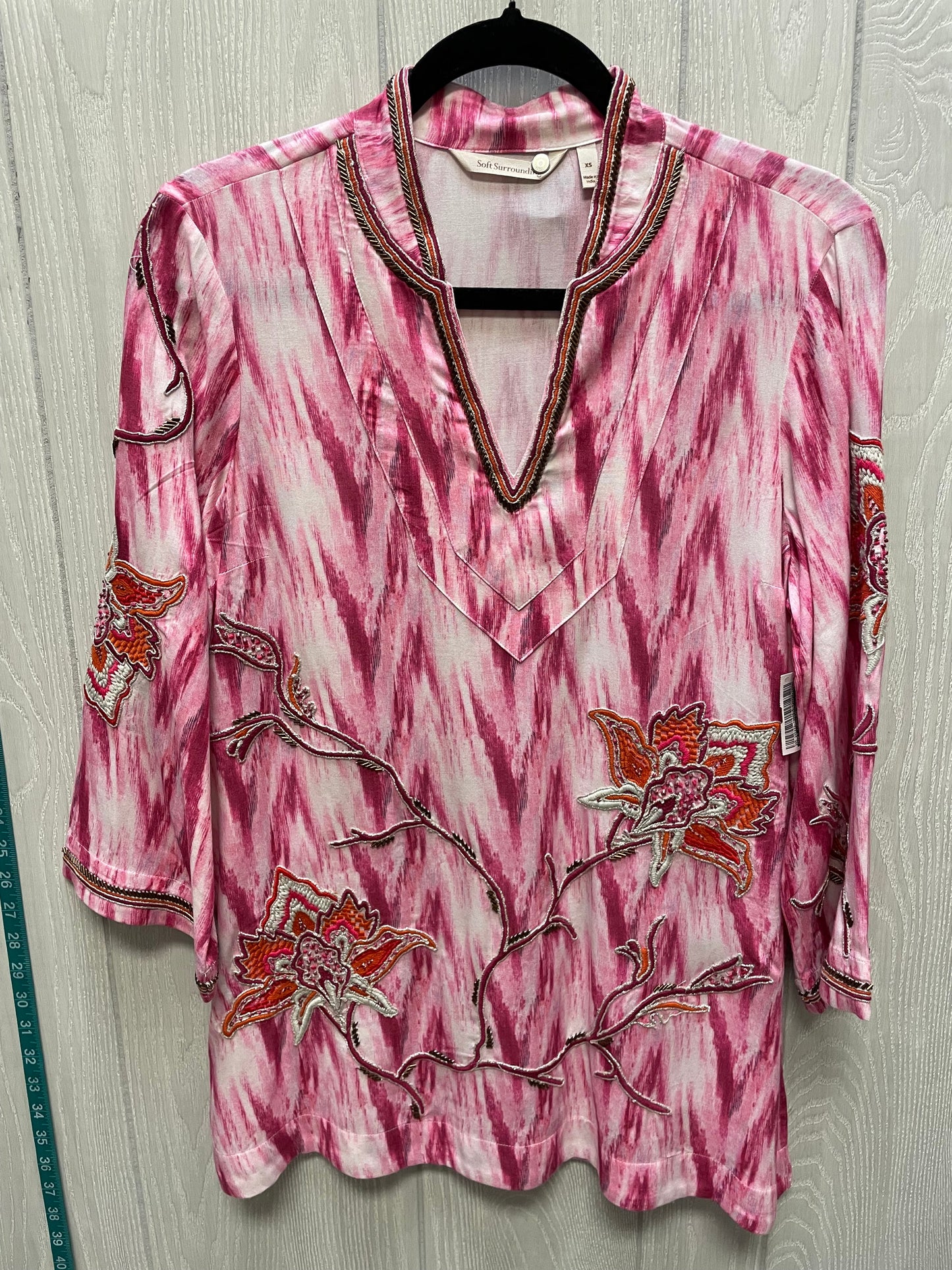 Top Long Sleeve By Soft Surroundings In Pink, Size: Xs