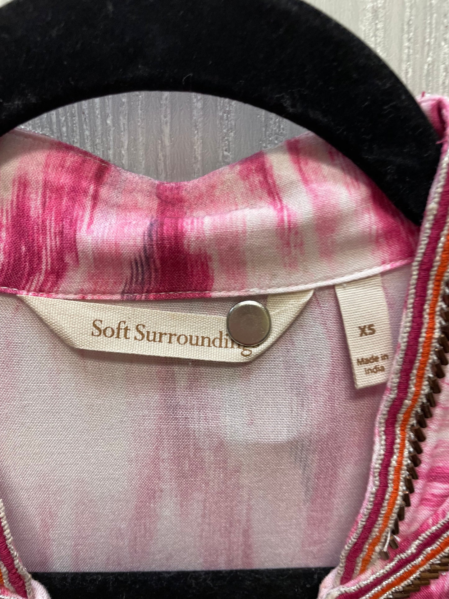 Top Long Sleeve By Soft Surroundings In Pink, Size: Xs