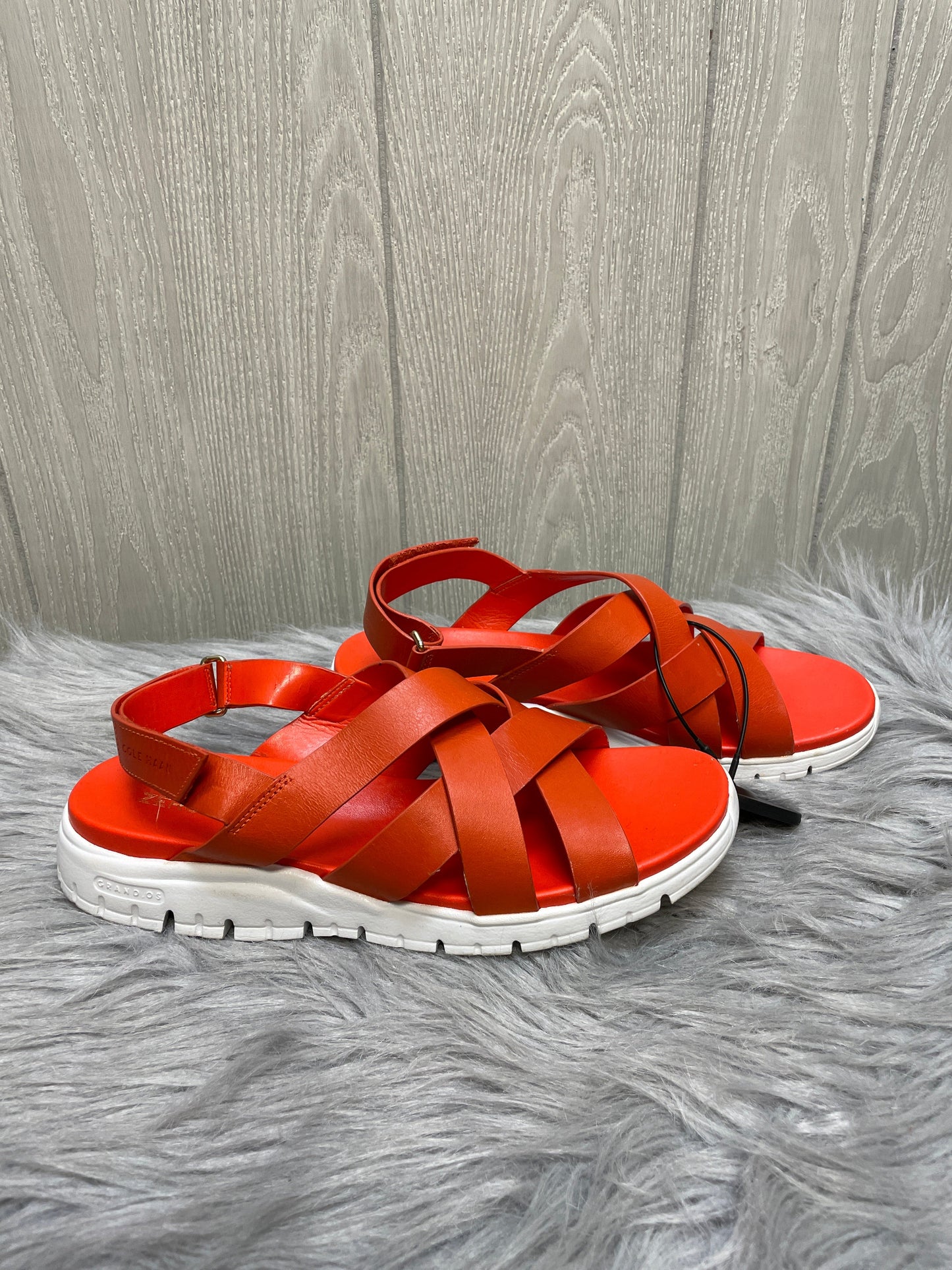 Sandals Flats By Cole-haan In Orange, Size: 8.5