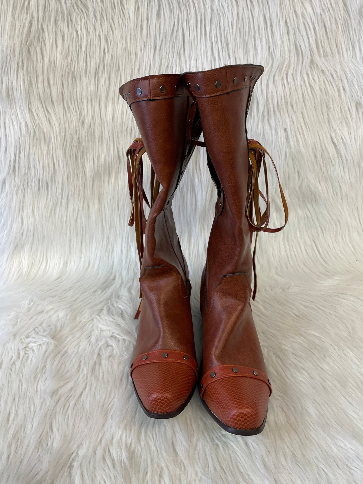 Boots Western By Cme In Brown, Size: 8