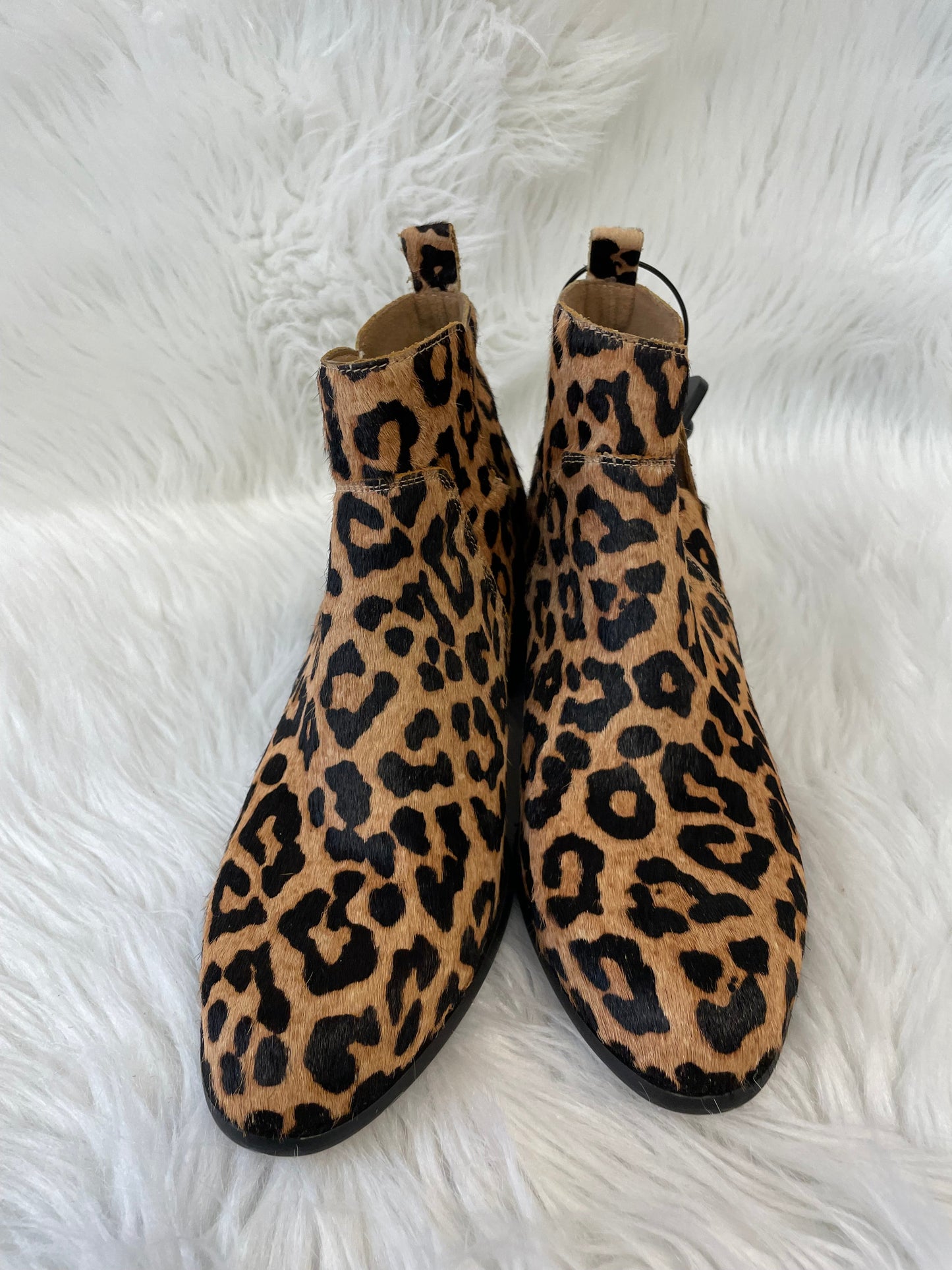 Boots Ankle Heels By Franco Sarto In Animal Print, Size: 7