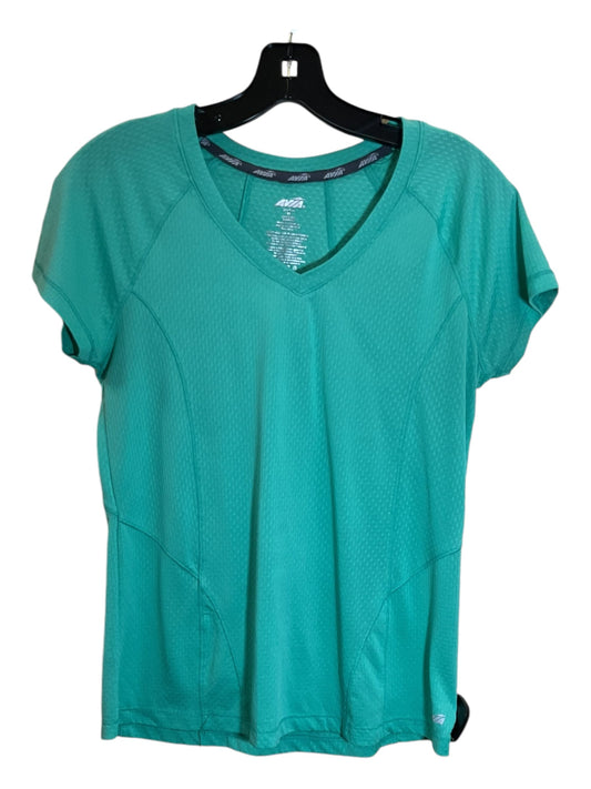 Athletic Top Short Sleeve By Avia In Green, Size: M