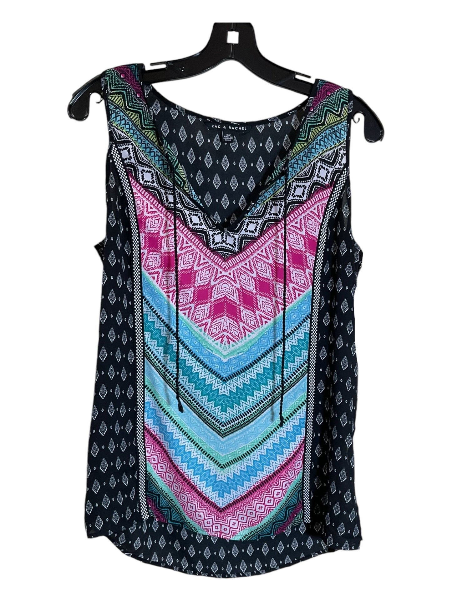 Top Sleeveless By Zac And Rachel In Multi-colored, Size: S