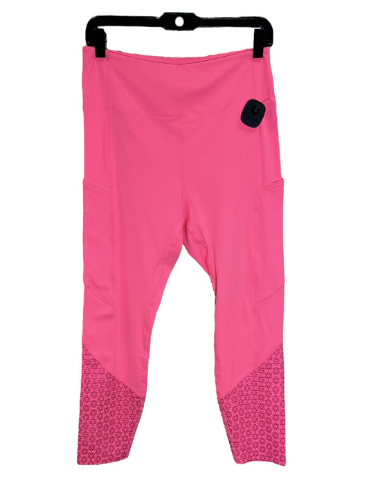 Athletic Leggings By Zyia In Pink, Size: L