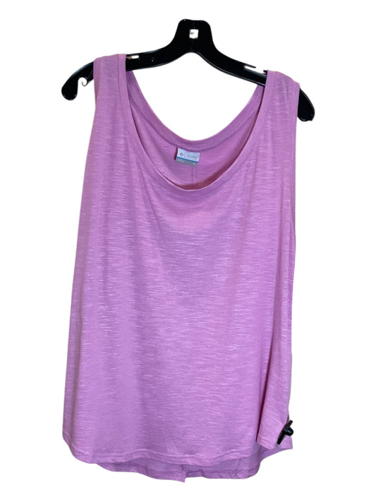 Athletic Tank Top By Columbia In Pink, Size: 3x