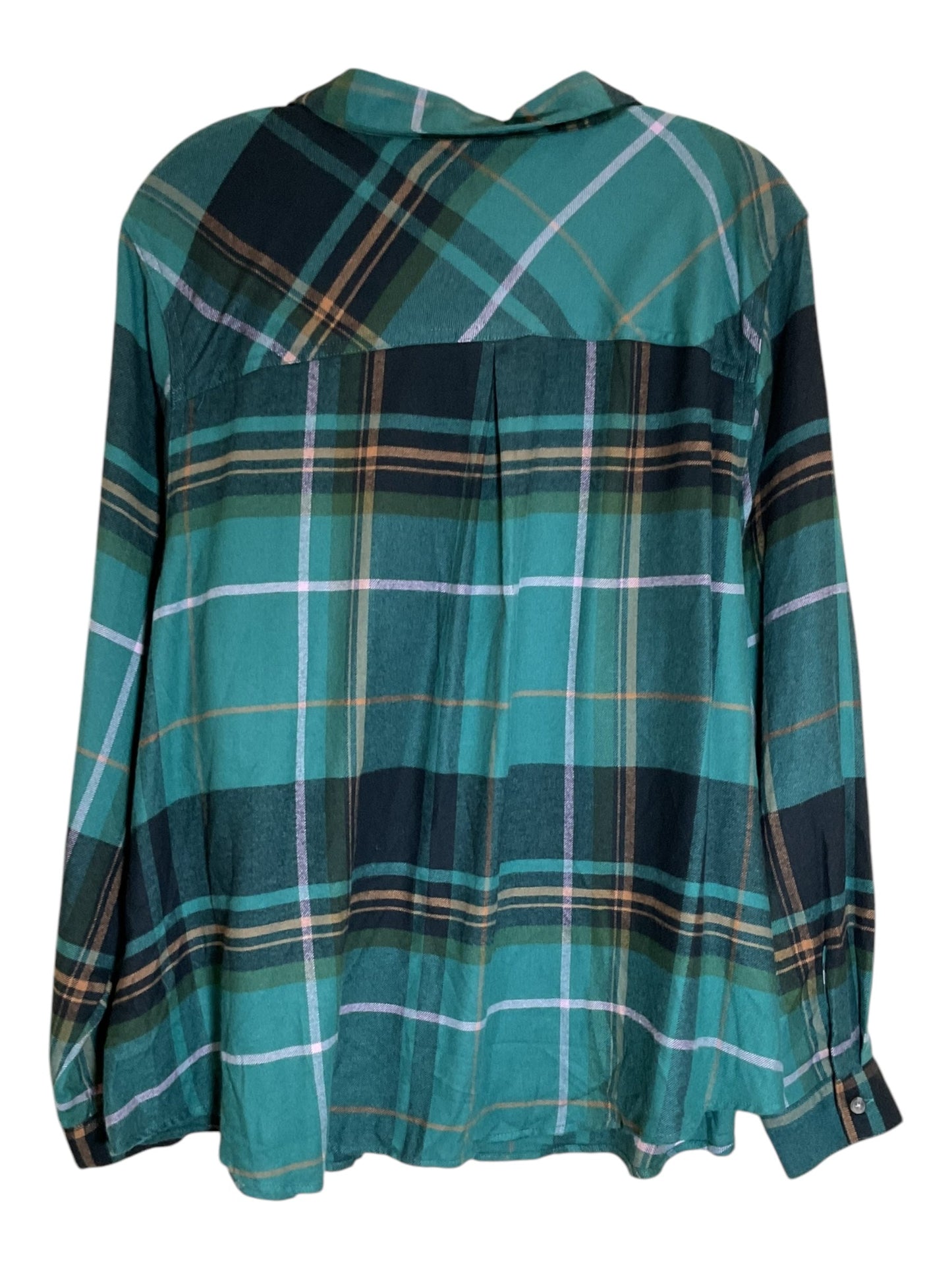 Blouse Long Sleeve By Maurices In Green, Size: 2x