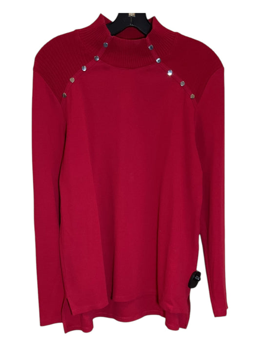 Sweater By Rafaella In Red, Size: L