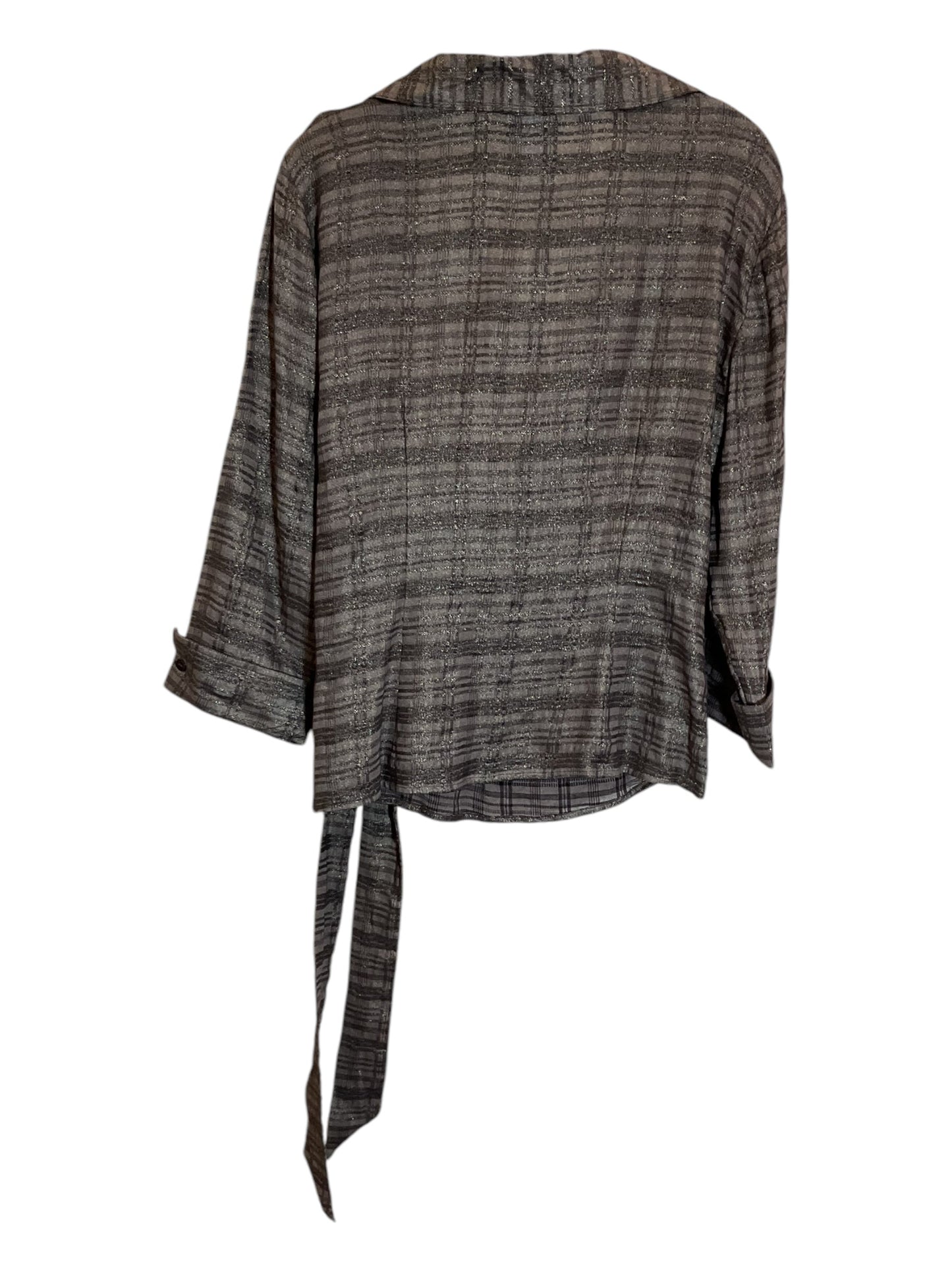 Top 3/4 Sleeve By Coldwater Creek In Brown, Size: L