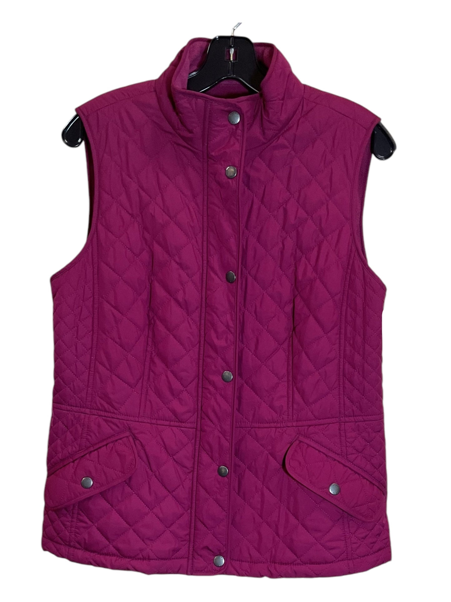 Vest Puffer & Quilted By Talbots In Pink, Size: M