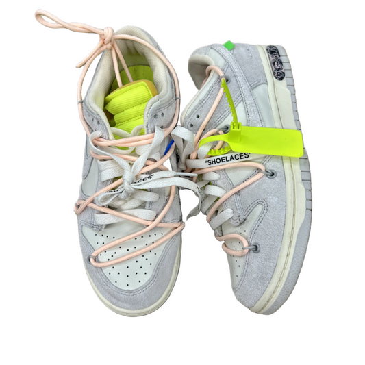 Grey & Pink Shoes Luxury Designer By Off-white, Size: 7