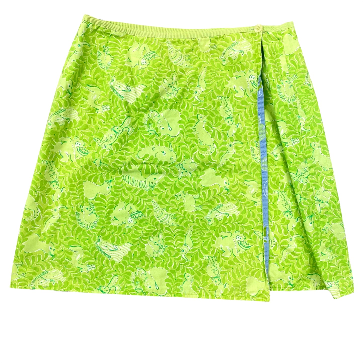 Blue & Green Skirt Designer Lilly Pulitzer, Size L