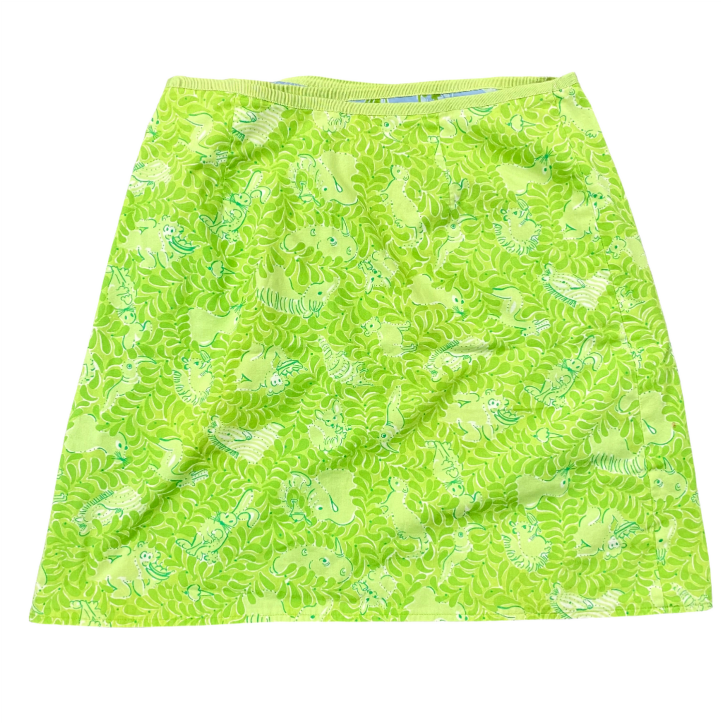 Blue & Green Skirt Designer Lilly Pulitzer, Size L