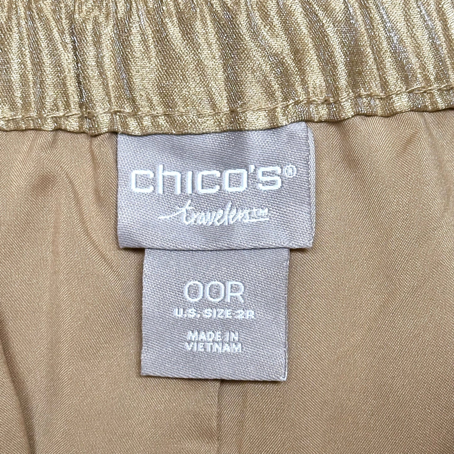 Pants Wide Leg By Chicos In Gold, Size: 2