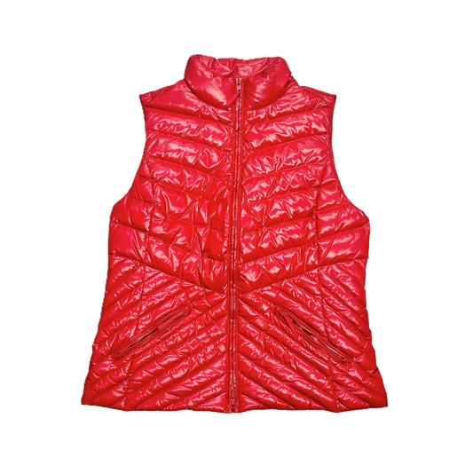 Vest Puffer & Quilted By Talbots In Red, Size: L