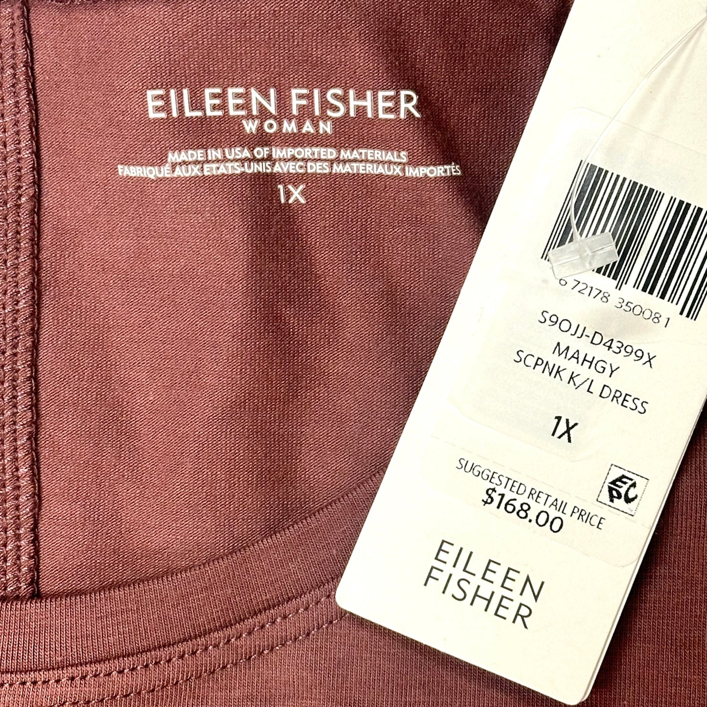 Dress Casual Short By Eileen Fisher In Brown, Size: 1x