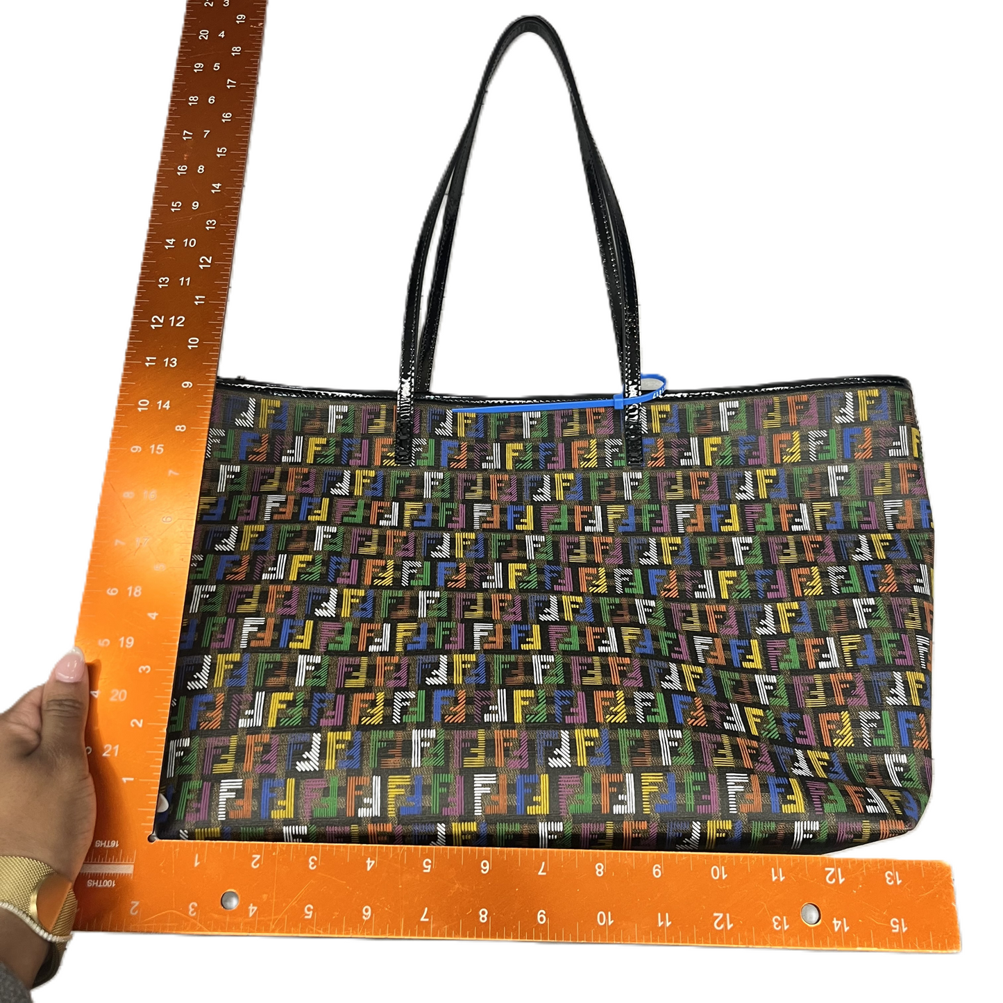 Tote Luxury Designer By Fendi, Size: Large