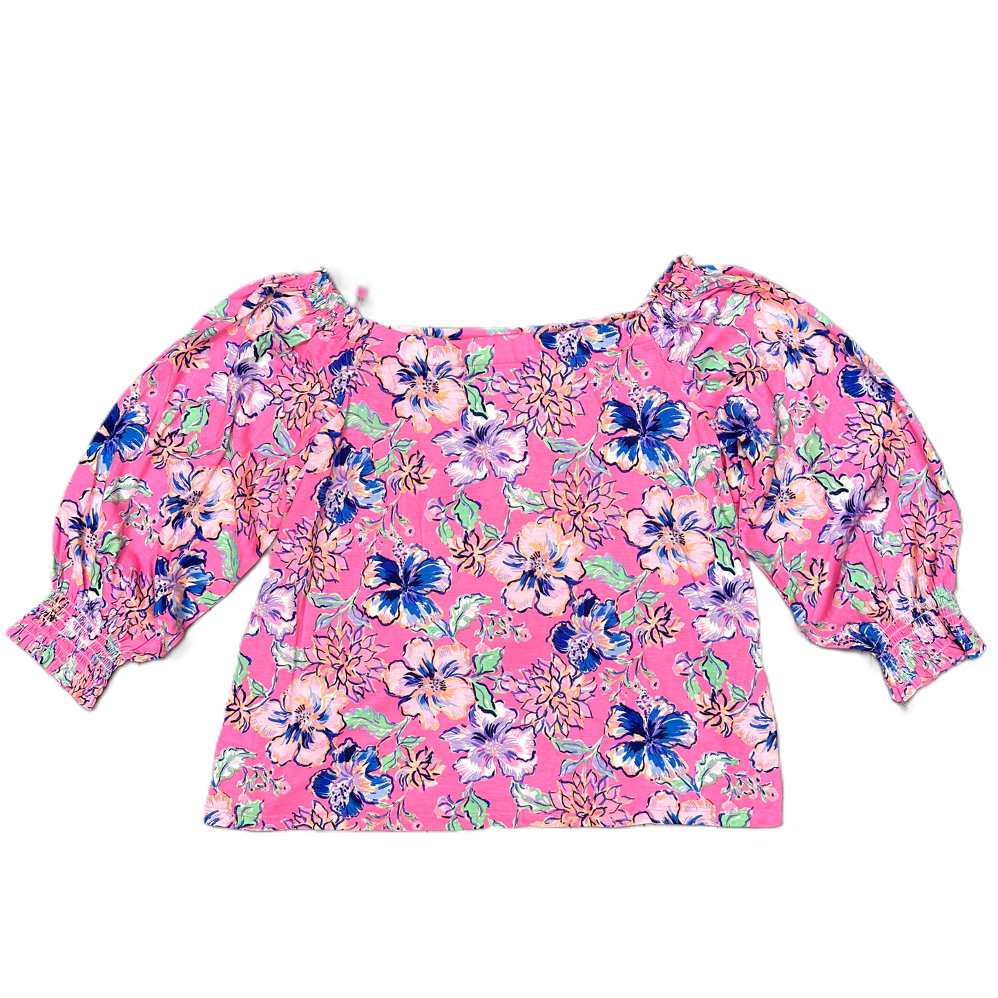 Top Long Sleeve Designer By Lilly Pulitzer In Pink, Size: M