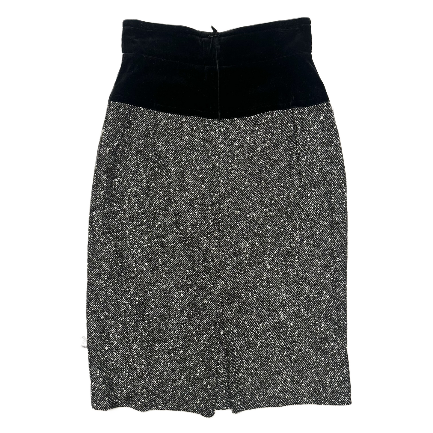 Skirt Designer By Escada In Black & Grey, Size: Xxs