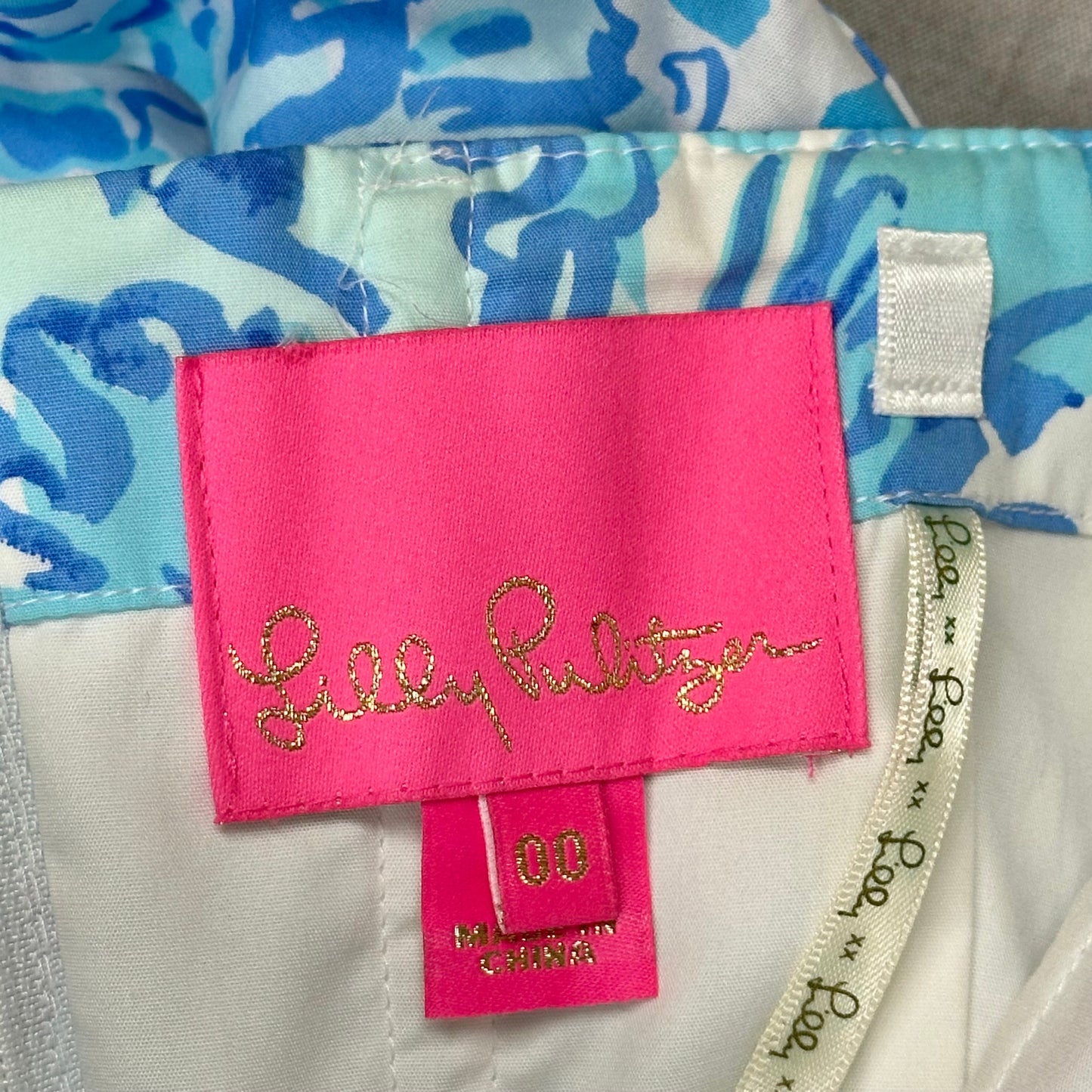 Dress Designer By Lilly Pulitzer In Blue & White, Size: Xxs