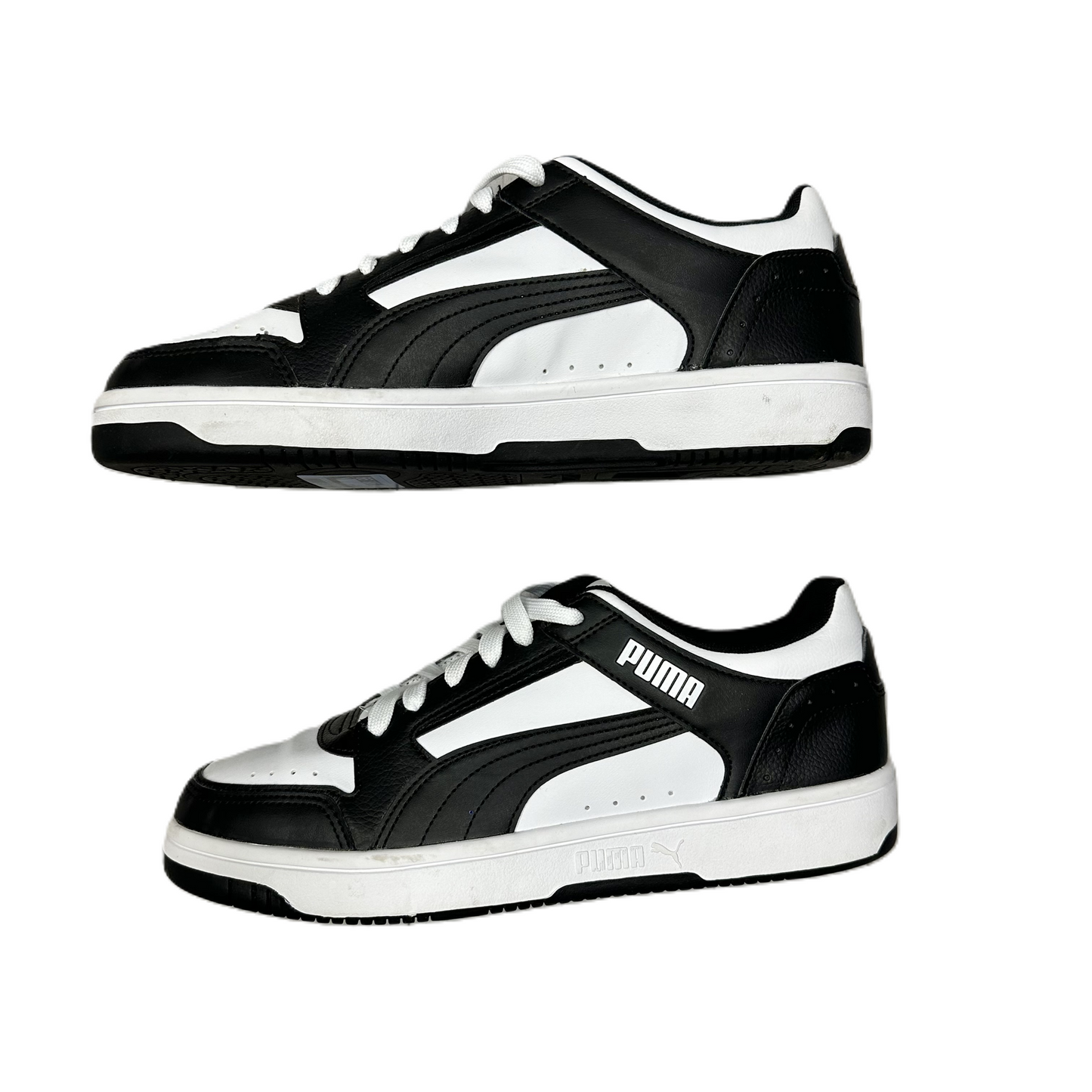 Shoes Sneakers By Puma In Black & White, Size: 9