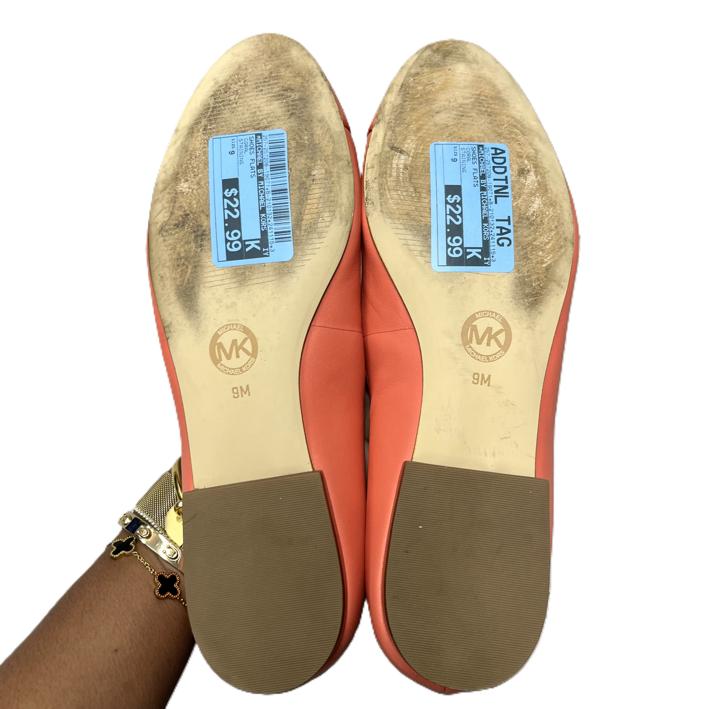 Shoes Flats By Michael By Michael Kors In Coral, Size: 9